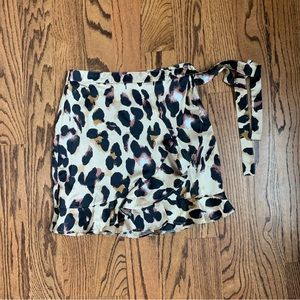 NWT Nasty gal leopard print mini skirt